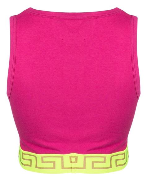 pink versace sports bra|Versace yoga pants.